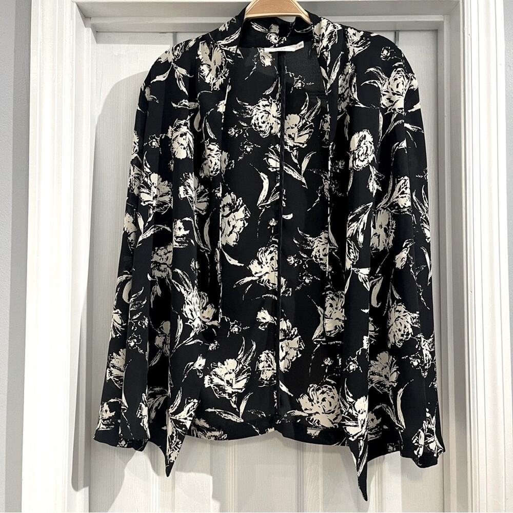 Lush Women's Dark Navy Open Front Cardigan/ Blazer Sz M